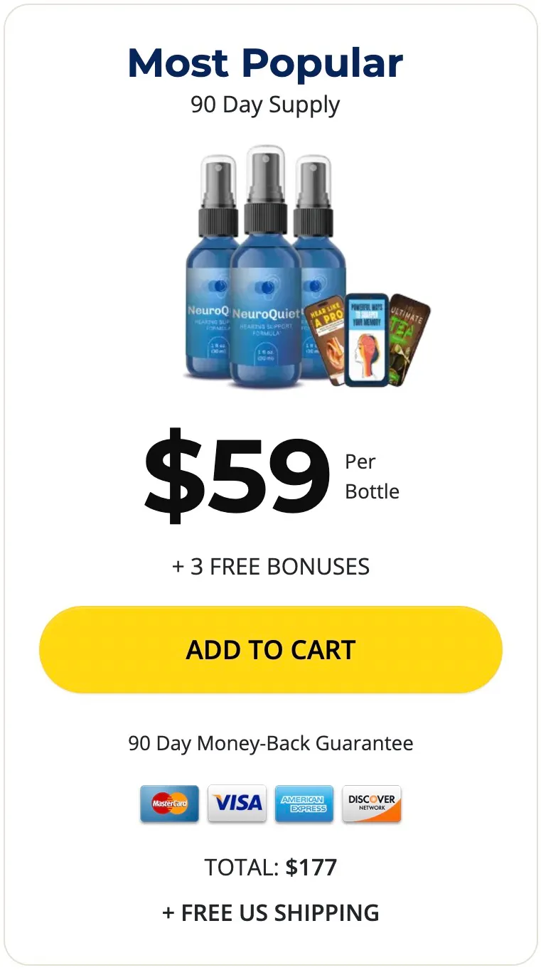 NeuroQuiet 3 bottle package