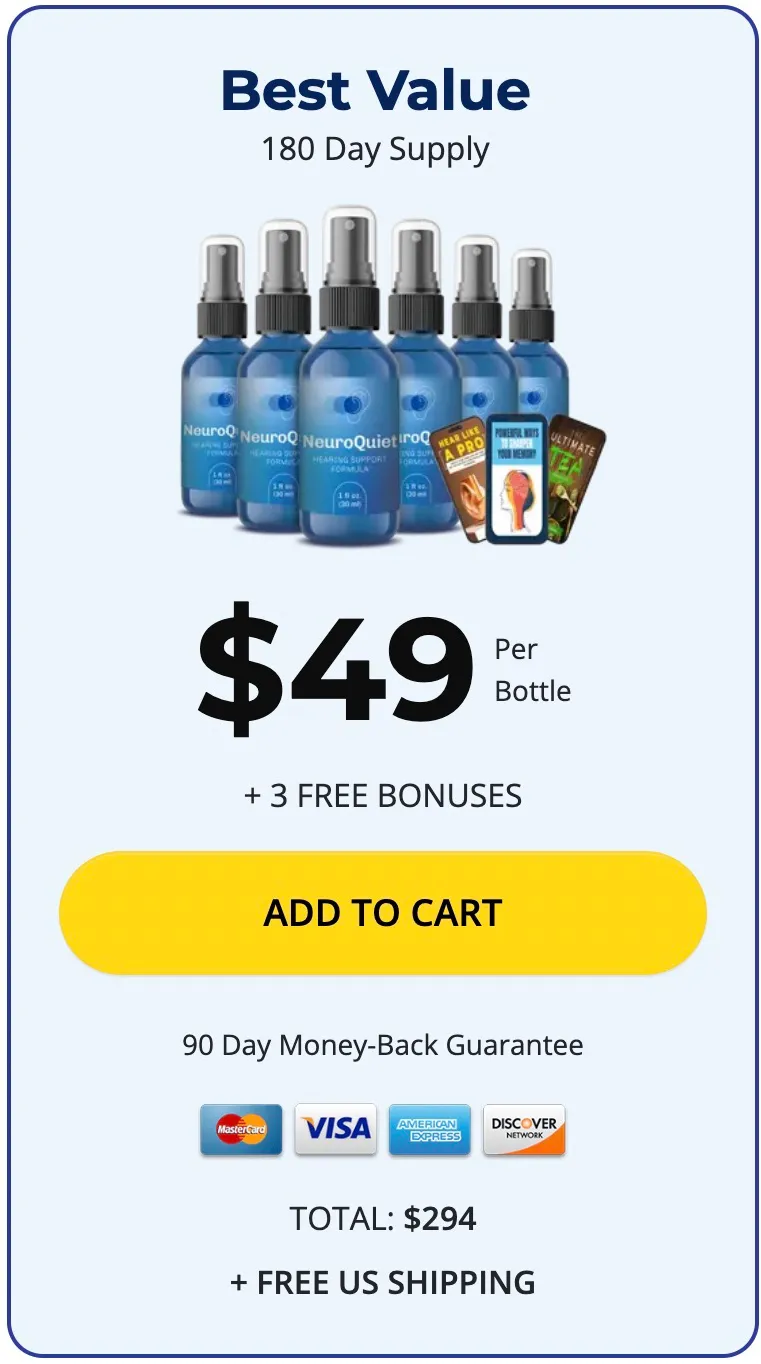NeuroQuiet 6 bottle package